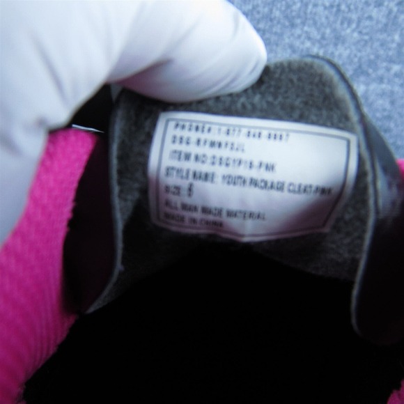 DSG Youth Girls Athletic Shoes Pink Synthetic Lace Up Size 6 Medium - Picture 8 of 11